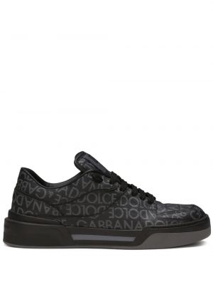 Sneakerși din jacard Dolce & Gabbana negru
