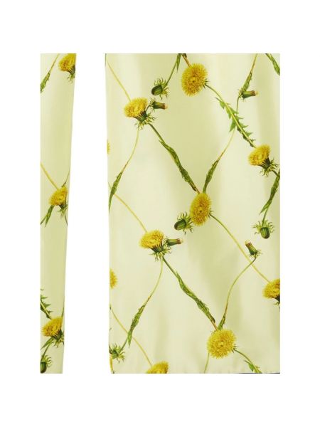Jedwabne spodnie w kwiatki Burberry