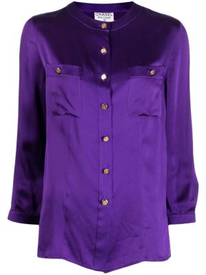 Chemise à boutons Chanel Pre-owned violet
