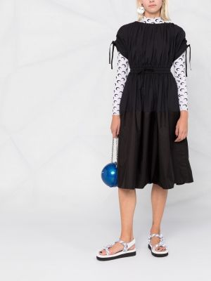 Mini vestido con cordones Moncler negro