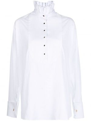 Βαμβακερό πουκάμισο Prune Goldschmidt λευκό
