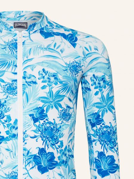 Květinové tričko s dlouhým rukávem Vilebrequin modré