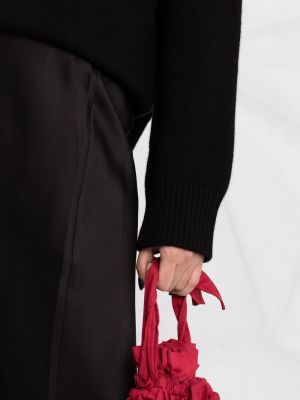 Černé hedvábné pouzdrová sukně Anine Bing