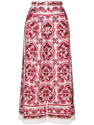 Culottes nohavice s potlačou Dolce & Gabbana