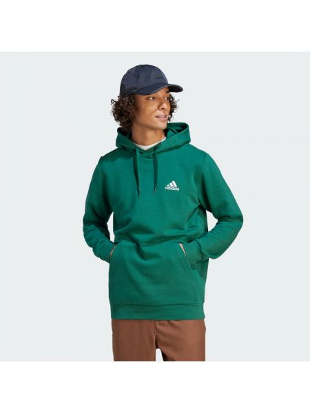 Bluza z kapturem polarowa Adidas zielona