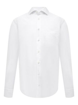 Хлопковая рубашка Van Laack белая
