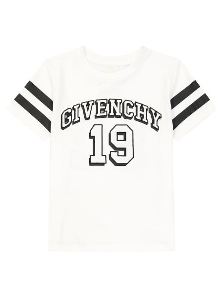 Jersey bomull t-skjorte for gutter Givenchy Kids hvit