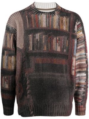 Sweter z nadrukiem chunky Sacai