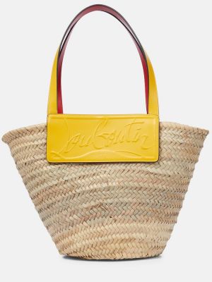 Τσάντα shopper από λυγαριά Christian Louboutin