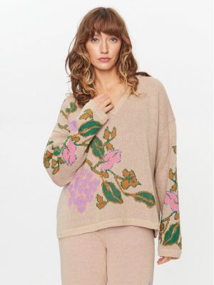 Sweter Twinset beżowy