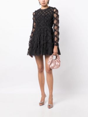 Sukienka długa tiulowa Needle & Thread czarna