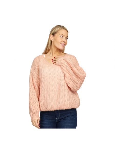 Sweter 2-biz różowy