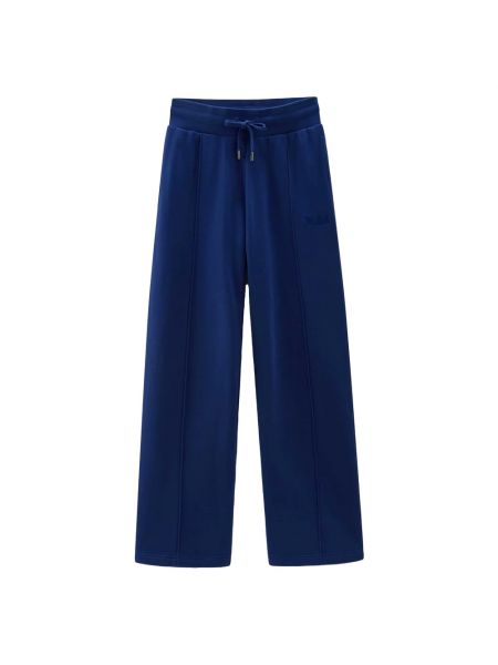 Niebieskie proste spodnie Woolrich