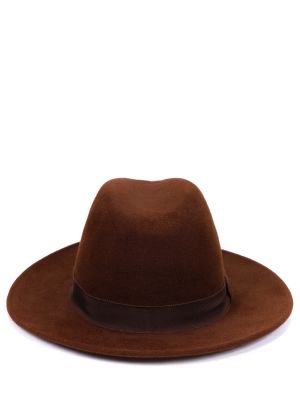 Велюровая шляпа Cocoshnick коричневая
