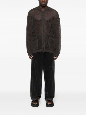 Džemperis ar rāvējslēdzēju Yohji Yamamoto pelēks