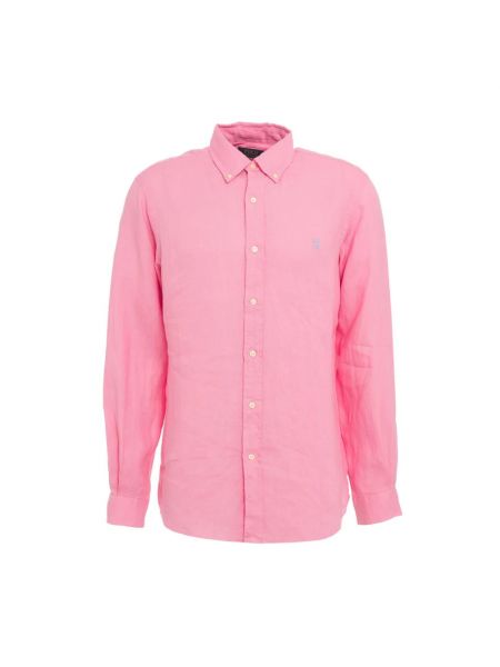 Hemd mit stickerei Ralph Lauren pink