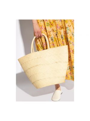 Shopper handtasche mit taschen Ulla Johnson beige