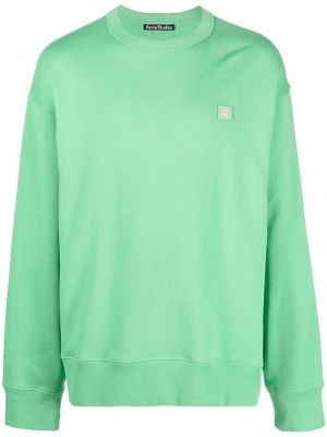 Bomull sweatshirt Acne Studios grønn