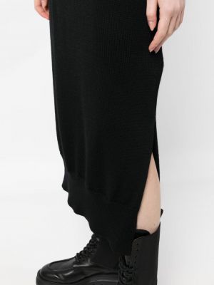 Vlněné pouzdrová sukně Y's černé