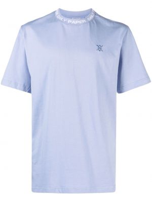 Тениска бродирана Daily Paper синьо
