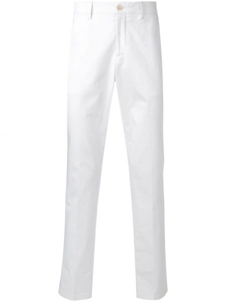 Chino панталони slim Prada бяло