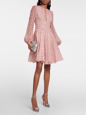 Mini vestido de seda Giambattista Valli rosa