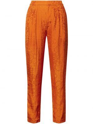 Jacquard egyenes szárú nadrág Equipment narancsszínű