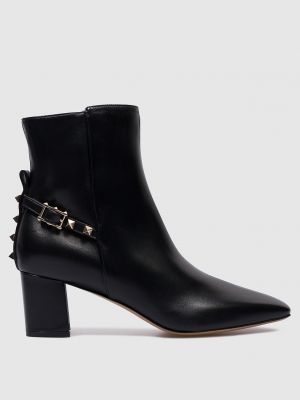 Черные кожаные ботинки Valentino