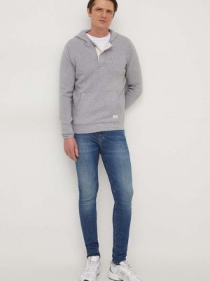 Шерстяной свитер Pepe Jeans серый