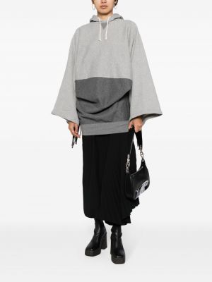 Bluza z kapturem bawełniana Junya Watanabe szara