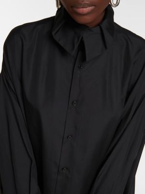 Vestido camisero de algodón Noir Kei Ninomiya negro