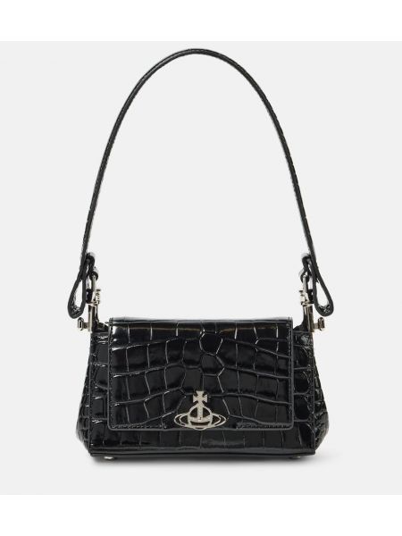 Lær mini bag Vivienne Westwood svart