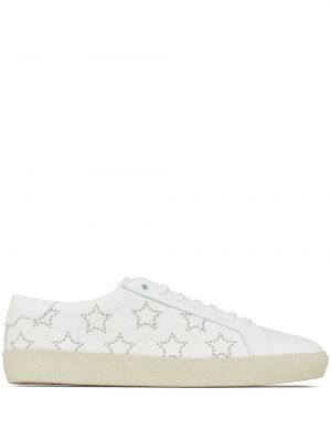 Sneakers με μοτίβο αστέρια Saint Laurent λευκό