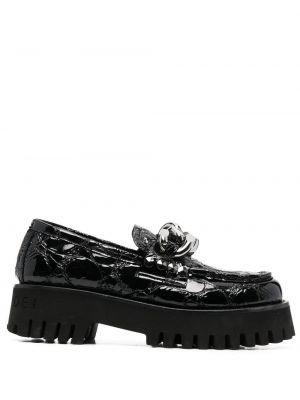 Pantofi loafer cu platformă Casadei negru