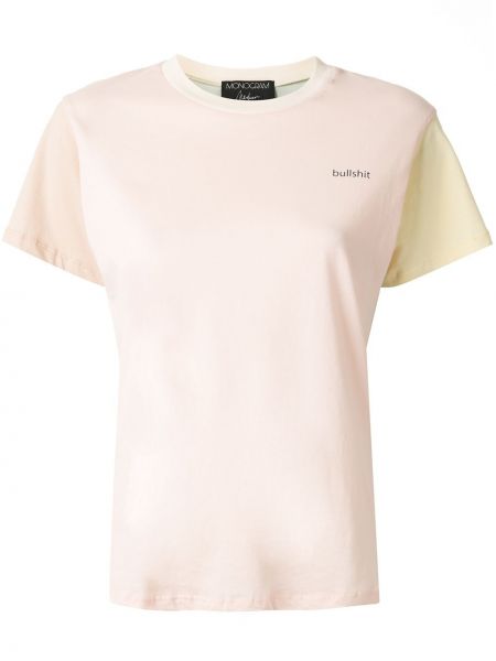 Camiseta Monogram rosa