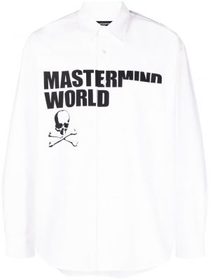 Памучна риза с принт Mastermind Japan