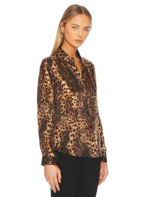 Camisa leopardo L'agence marrón