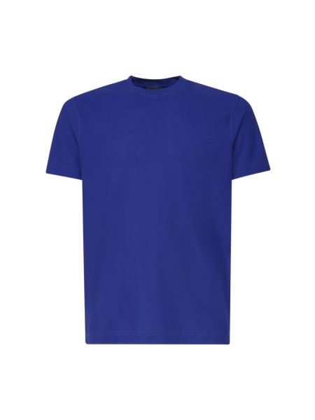 Koszulka Zanone niebieska