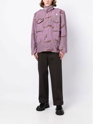 Veste en coton à imprimé à motifs abstraits Oamc violet