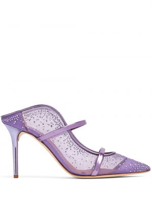 Mules con cristalli Malone Souliers viola