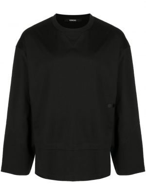 Βαμβακερή μπλούζα με σχέδιο Songzio μαύρο