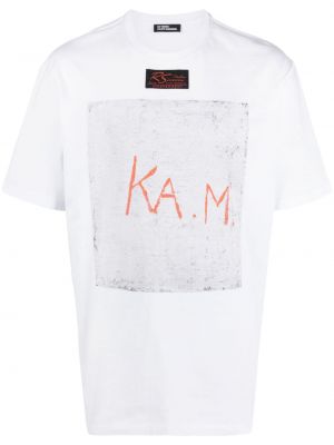Bavlnené tričko s potlačou Raf Simons biela