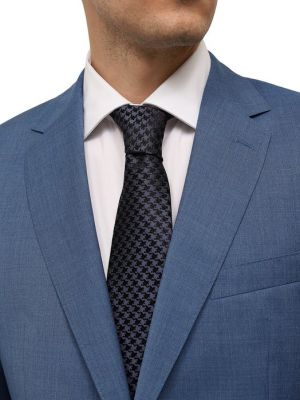 Хлопковый шелковый галстук Stefano Ricci синий