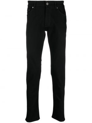 Slim fit priliehavé skinny fit džínsy s vysokým pásom Pt Torino čierna