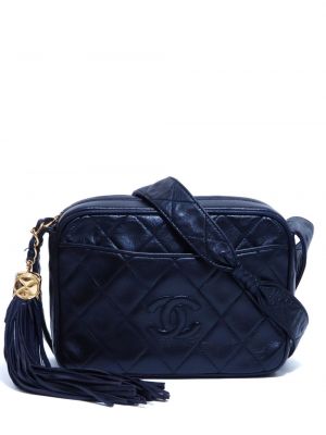 Taška přes rameno s třásněmi Chanel Pre-owned