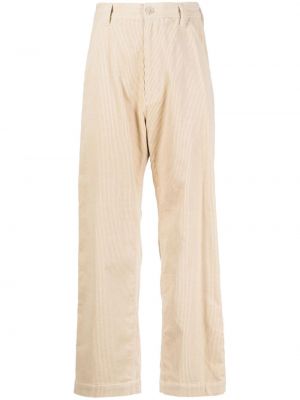 Pantaloni di velluto a coste di cotone Studio Tomboy beige