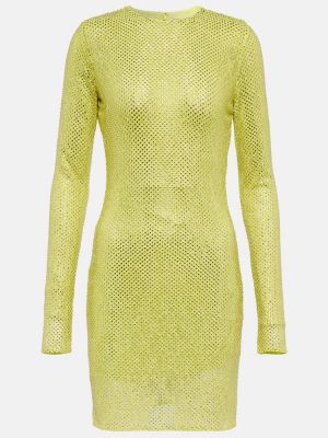 Křišťálové šaty Stella Mccartney zelené