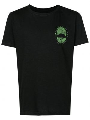 T-krekls ar apaļu kakla izgriezumu Osklen melns