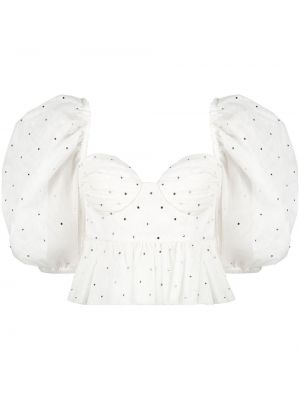 Блуза с кристали Anouki бяло