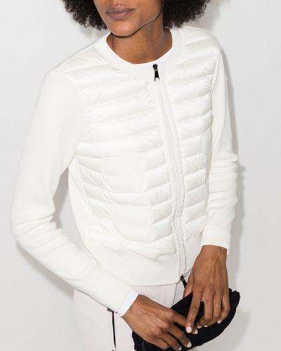 Jersey acolchado de tela jersey Moncler blanco